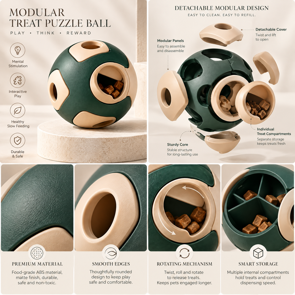Hartvenix™ Interactive Treat Dispensing Ball