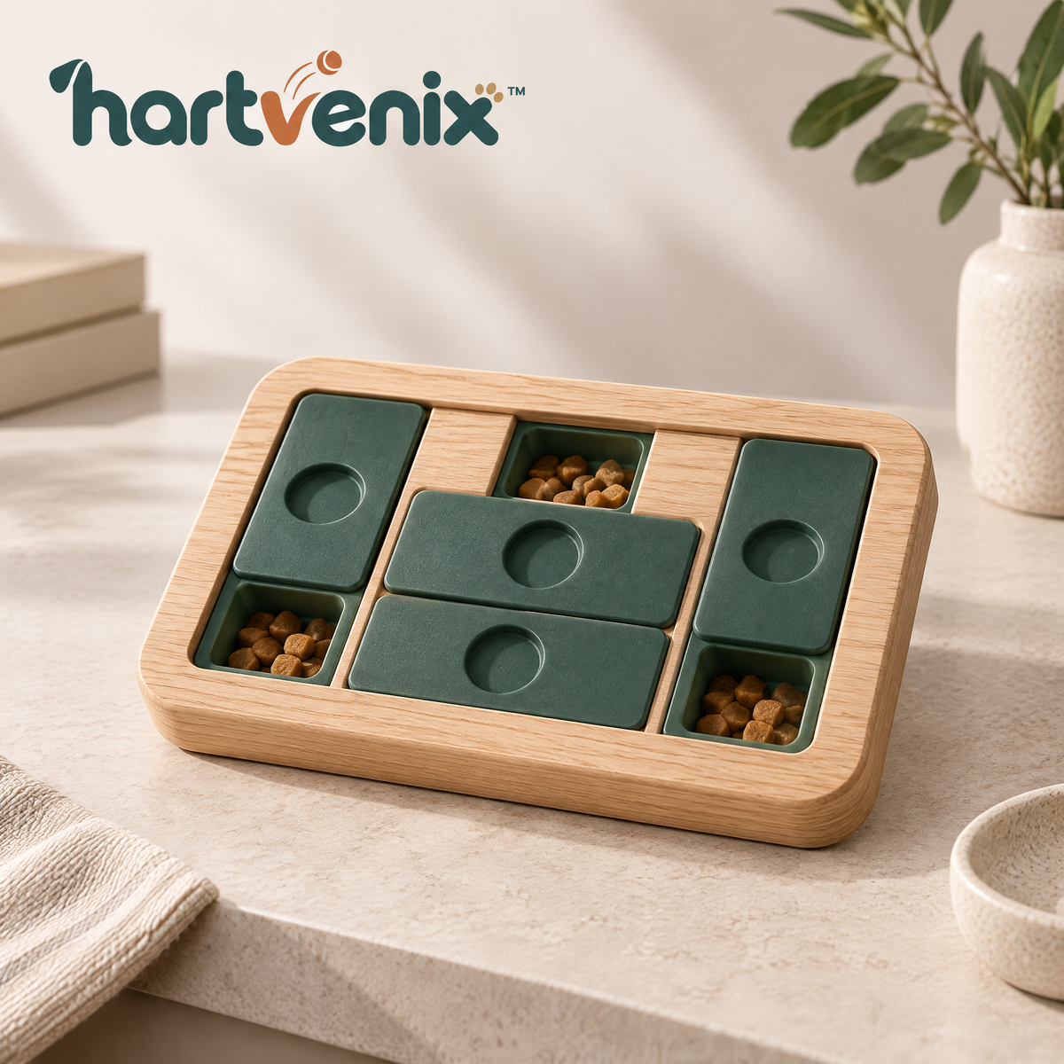 Hartvenix⢠Sliding Puzzle Treat Feeder official product photo