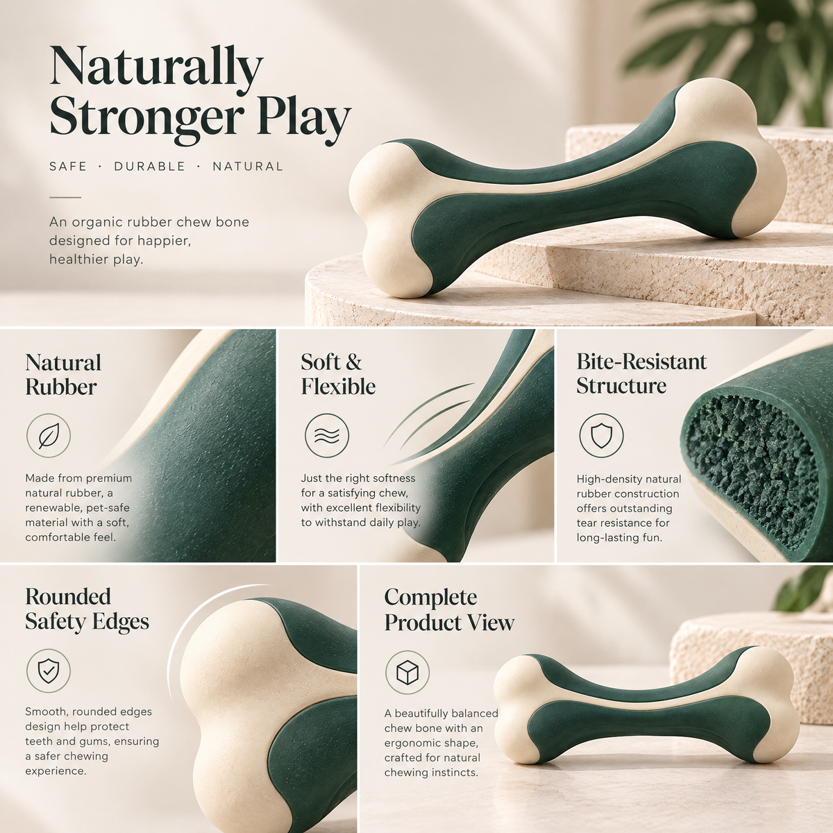 Hartvenix™ Ergonomic Bone Chew Toy