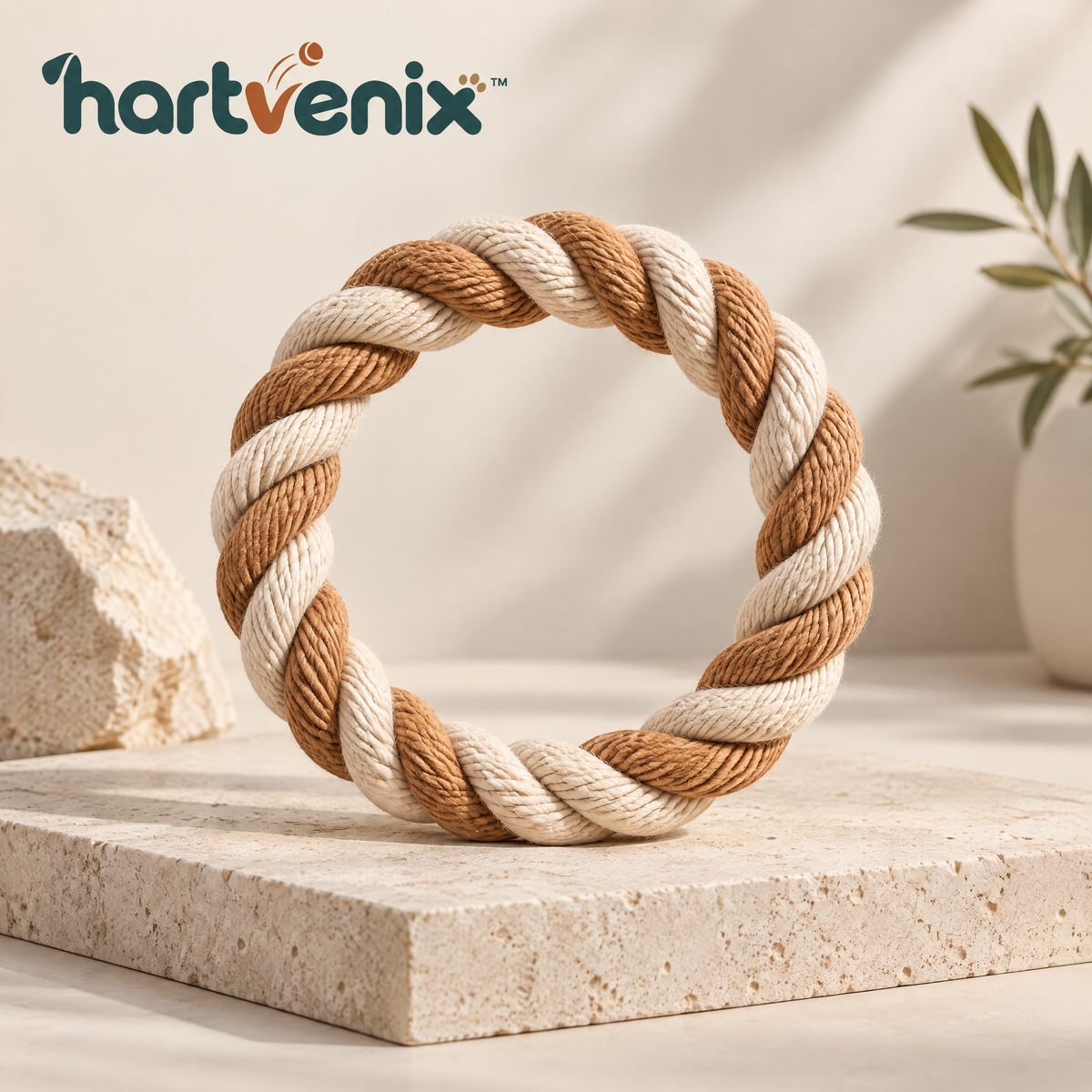 Hartvenix™ Braided Cotton Rope Ring