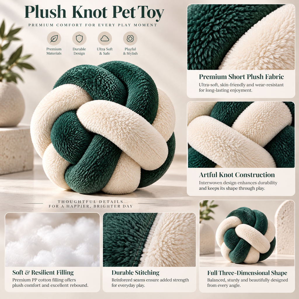 Hartvenix™ Braided Knot Plush Ball