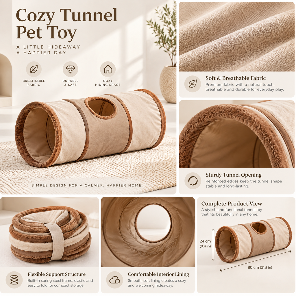 Hartvenix™ Cozy Pet Play Tunnel