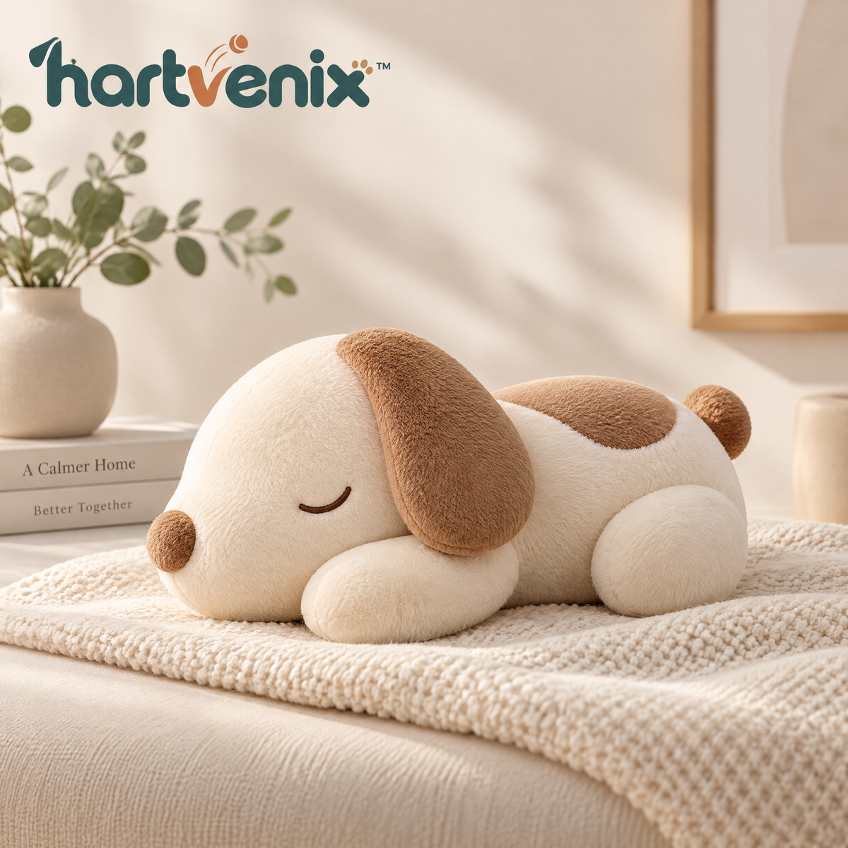Hartvenix™ Sleepy Puppy Plush Cushion