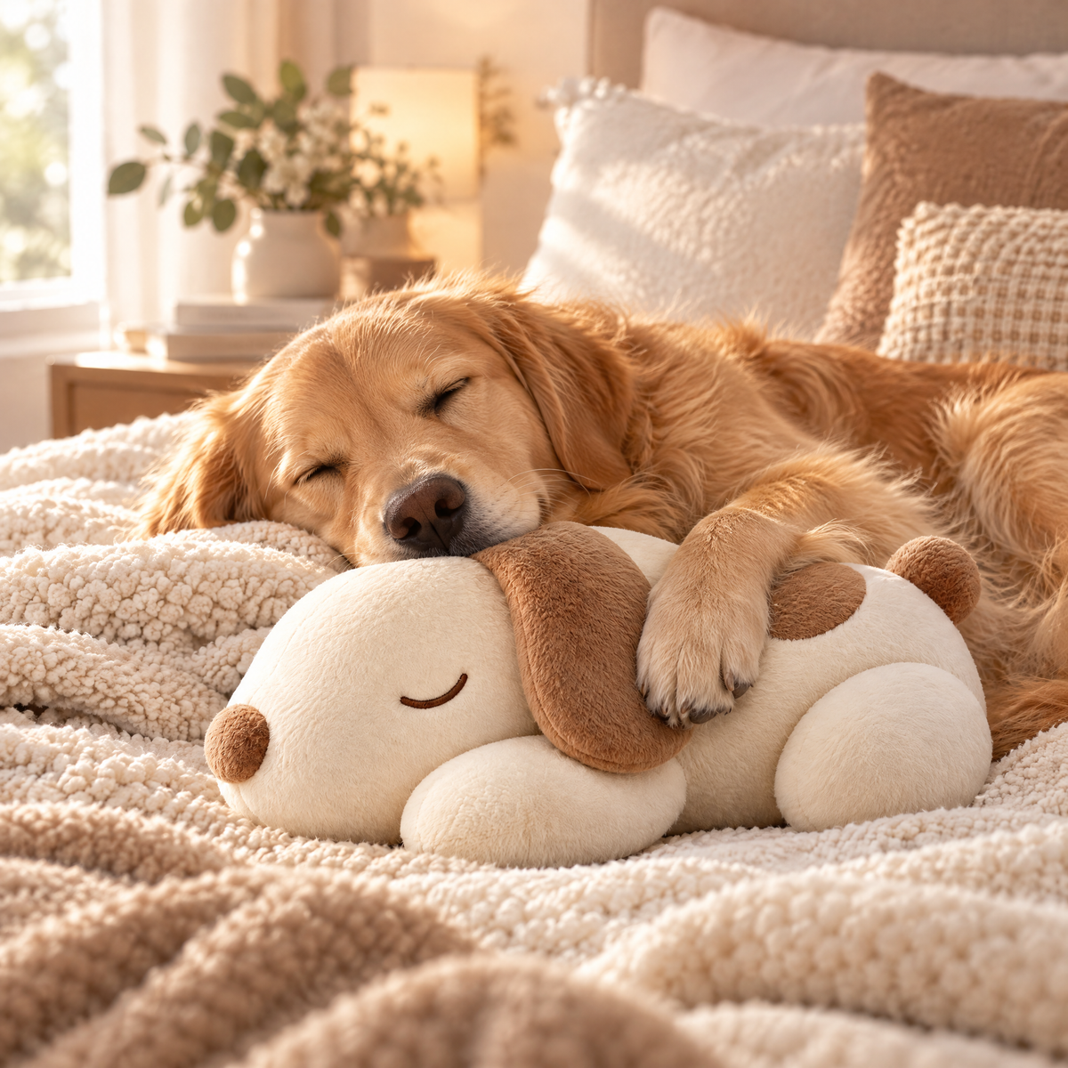 Hartvenix™ Sleepy Puppy Plush Cushion